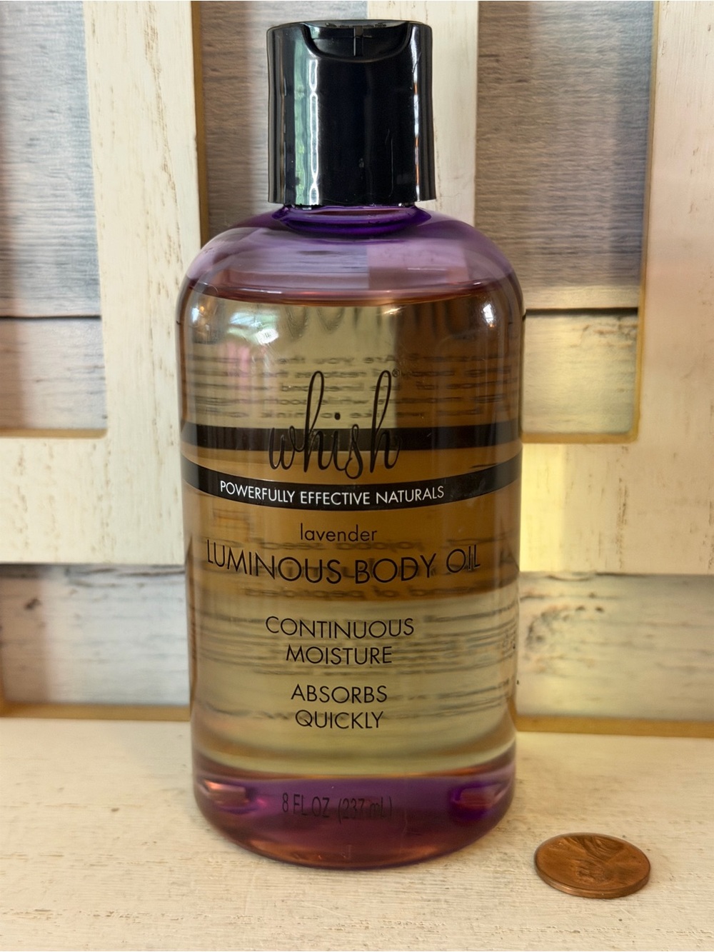 Whish Lavender Luminous Body Oil W/ Sesame Oil Sunflower Oil Jojoba Oil 8oz